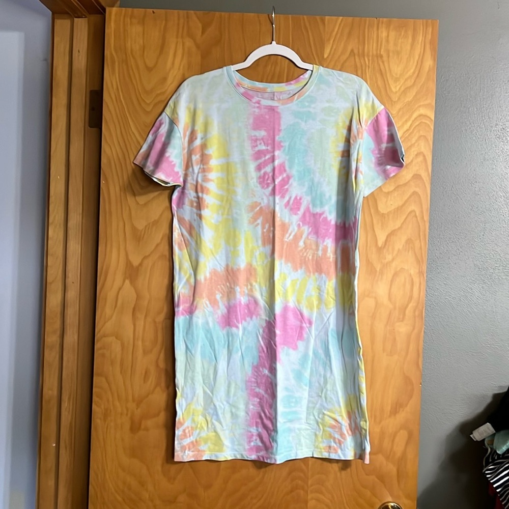 T shirt Dress Tye Dye in color size small